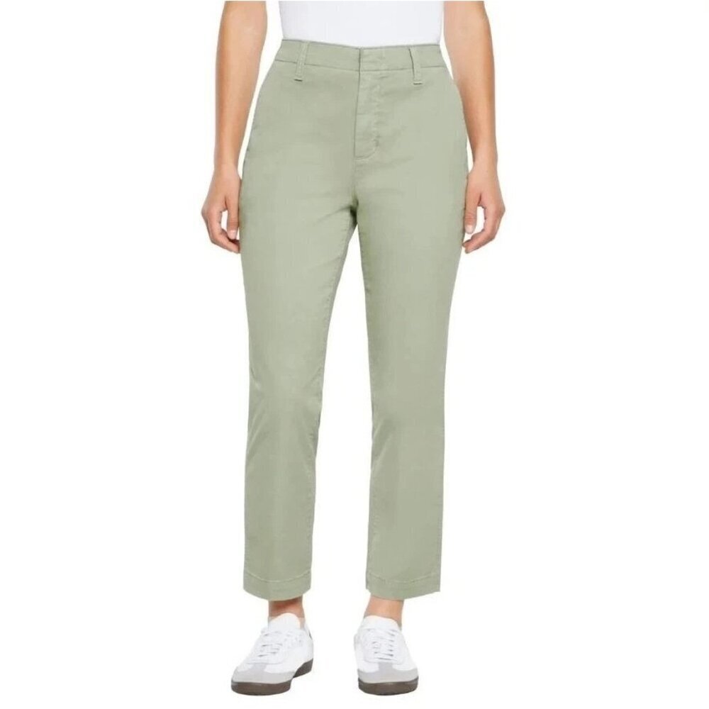 Gap Women's Size 16 Slim Ankle Chino Pants Green Cotton Blend M0856